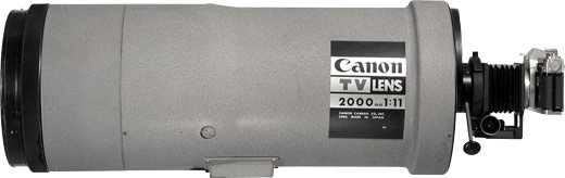 Canon R 2000mm f/11  (TV)