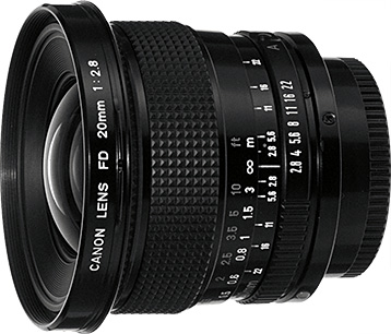 Canon New FD 20mm f/2.8 